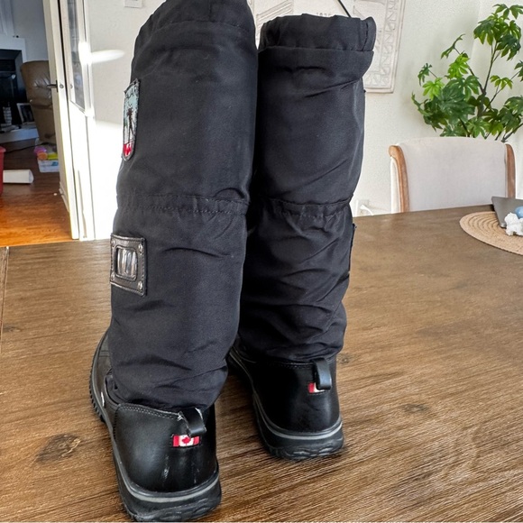 Pajar Canada Tall Black Winter Grip-Lace Up Waterproof, Insulated Women’s 8/8.5 - Picture 2 of 9